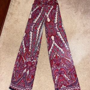 Purple Patterned Bellbottoms from Blue Mint